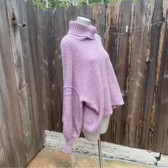 Free People Women's Milo Sweater - Lavender size small - Picture 11 of 11